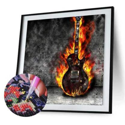 Loov_Disain_Teemant_Mosaiik_teemantpusle_Gitarr_leekides_30x30cm