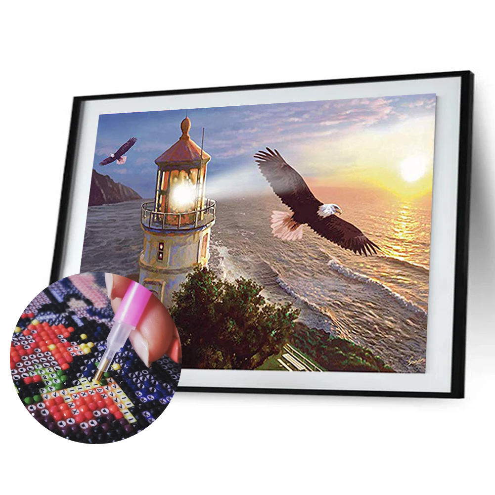 Loov_Disain_Teemant_Mosaiik_teemantpusle_Majakas_kotkas_merevaade_40x30cm Loov_Disain_Teemant_Mosaiik_teemantpusle_Majakas_kotkas_merevaade_40x30cm