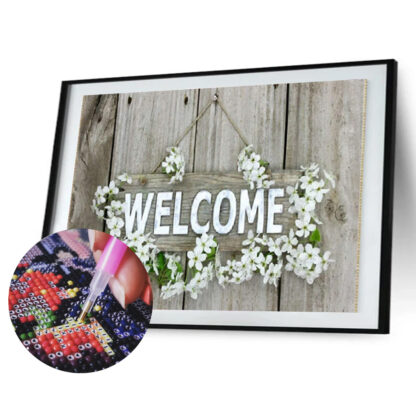 Loov_Disain_Teemant_Mosaiik_teemantpusle_Welcome_40x30cm