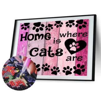 Loov_Disain_Teemant_Mosaiik_teemantpusle_home_is_where_my_cats_are_40x30cm