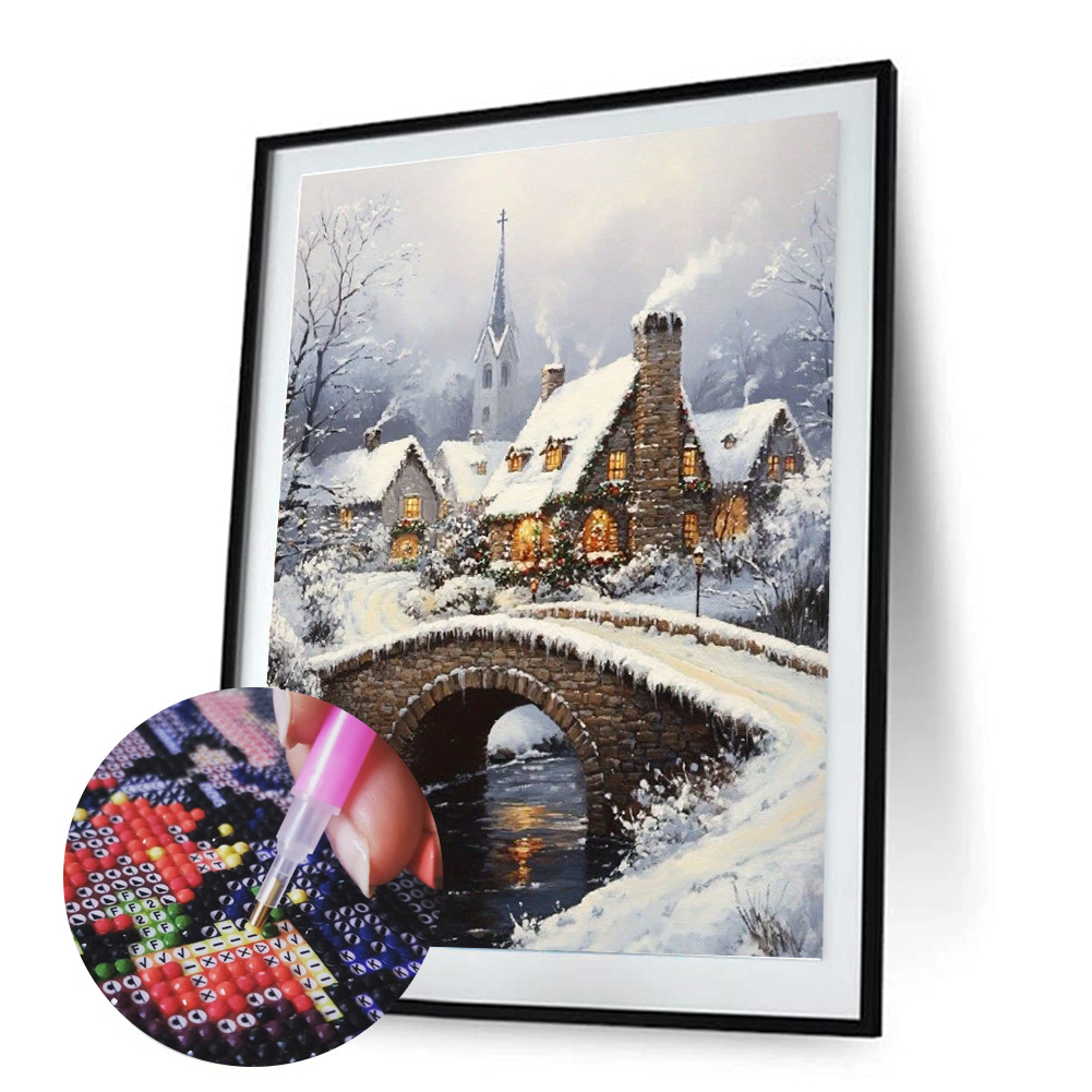 Loov_Disain_Teemant_Mosaiik_teemantpusle_joululinn_40x40cm Loov_Disain_Teemant_Mosaiik_teemantpusle_joululinn_40x40cm