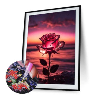 Loov_Disain_Teemant_Mosaiik_teemantpusle_roos_30x40cm